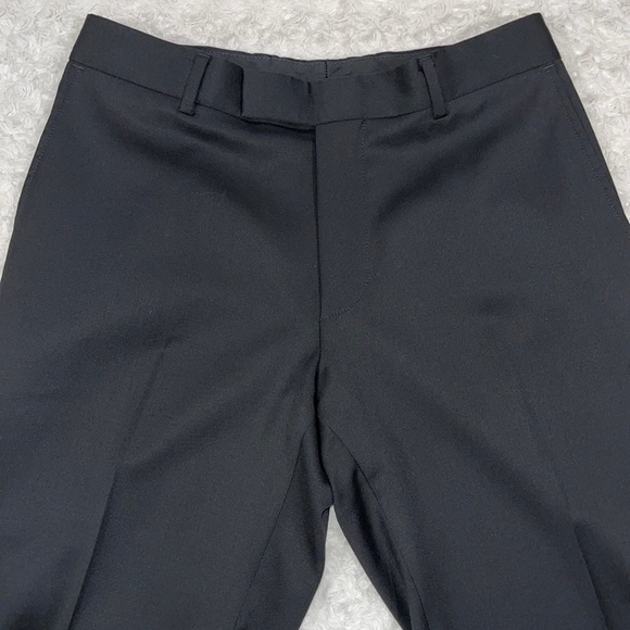 Hugo Boss 36/R (tailored to approx 30/R black slacks 100% wool/mint condition. - Picture 7 of 16